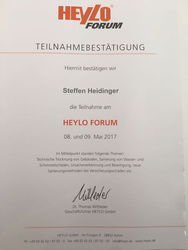 HEYLO-Forum - Wenn es um technische Trocknung geht